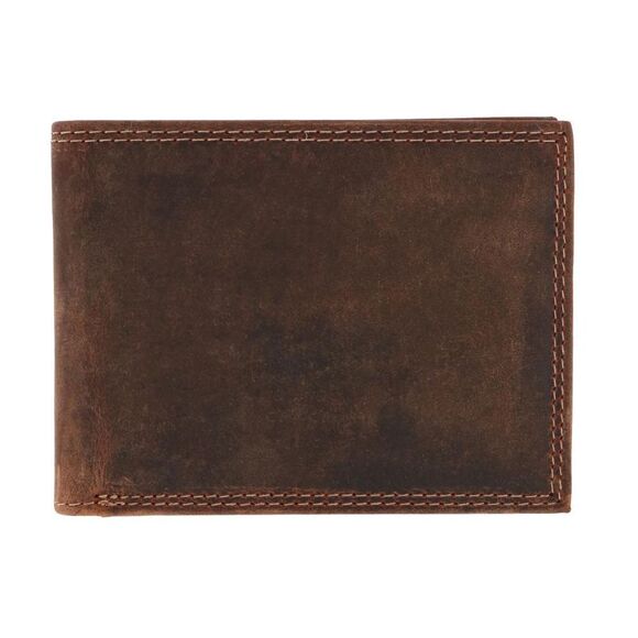 CTM Men's Leather RFID Bifold Wallet - Picture 1 of 4